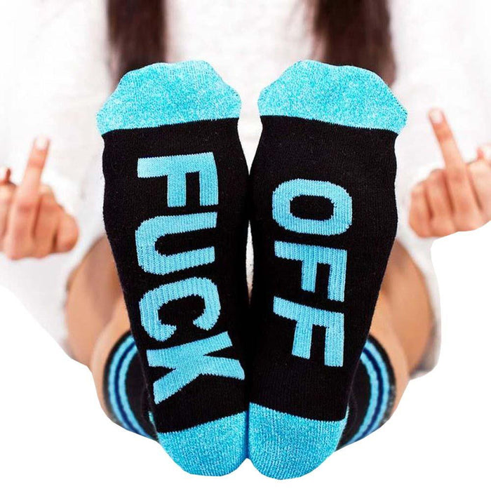 Mid tube socks men and women sole alphabet socks