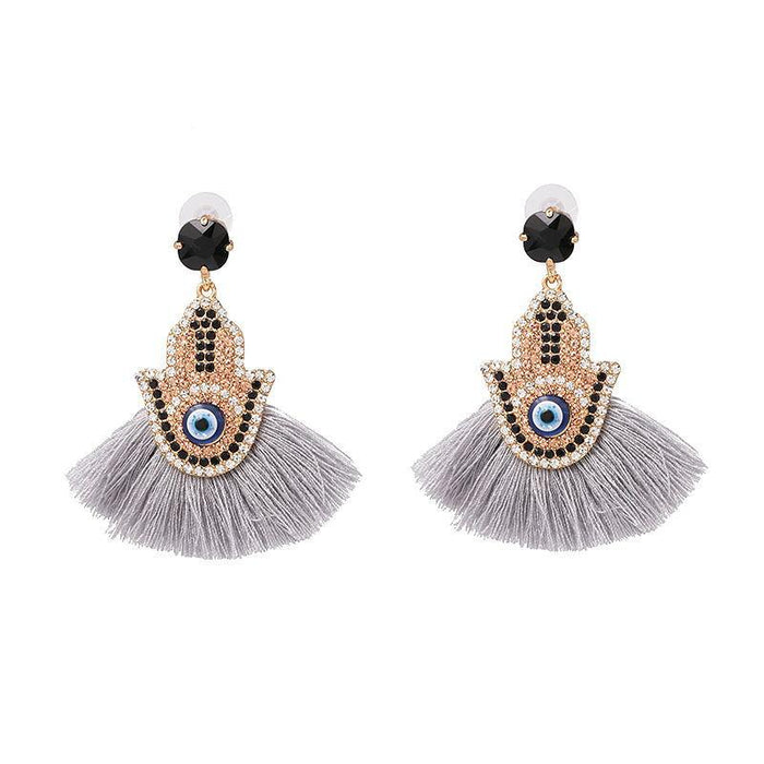 New fan tassel female Earrings accessories