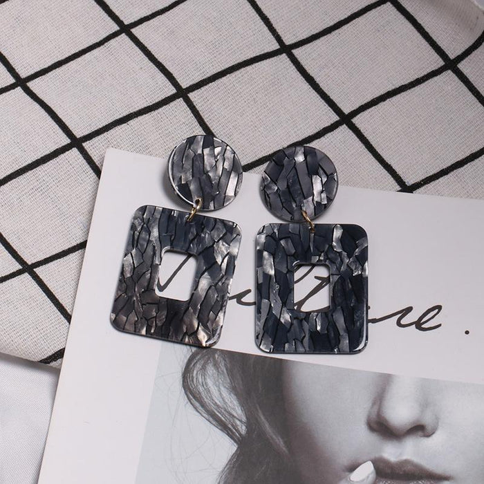 New Women's Jewelry Crack Acrylic Earrings Accessories