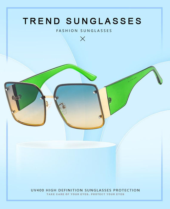 Square metal sunglasses