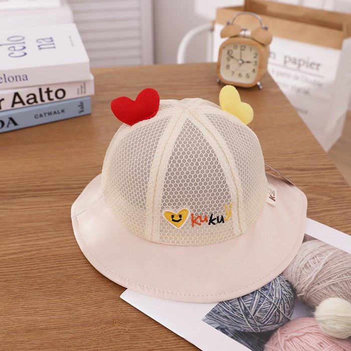 Summer Cute Baby Colorful Love Children's Fisherman Net Hat