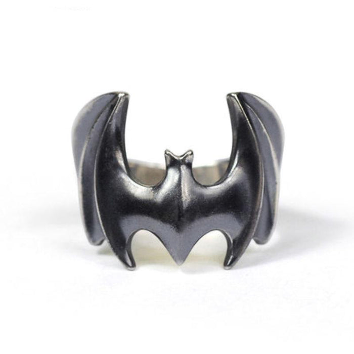 Bat Pattern Domineering Exaggerated Male Ring Adjustable Opening Jewelry