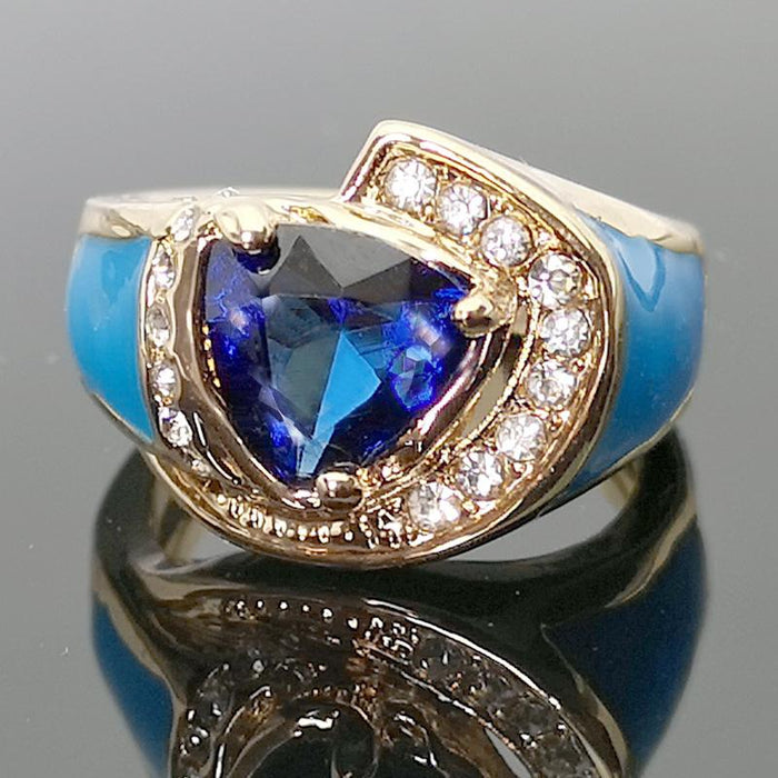 Blue Zircon Fashion Creative Women's Ring