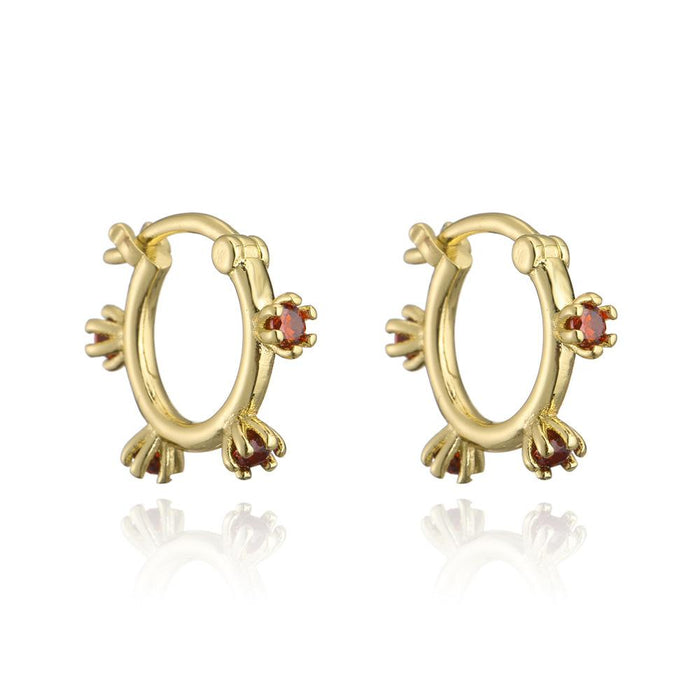 Personality Fashion Gold Color Small Geometric Women's Earrings