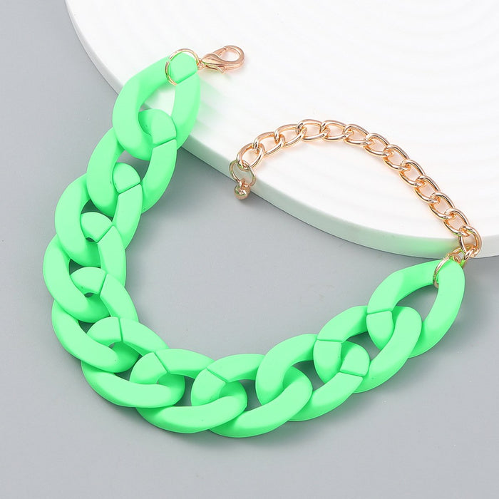 Women's Fashion Solid colour Hard Rubber Bracelet