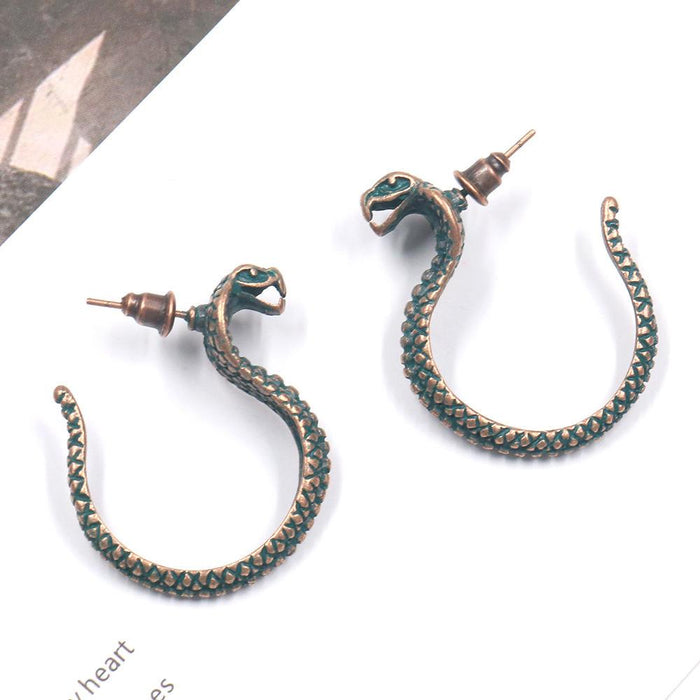 2022 Exaggerated Personality Punk Snake Earrings Jewelry