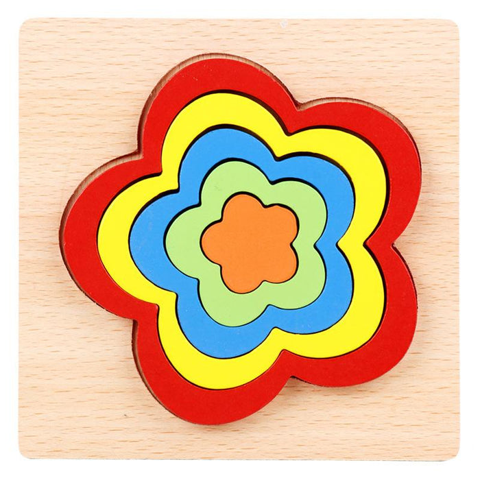 Children's Three-dimensional Puzzle Wooden Toy