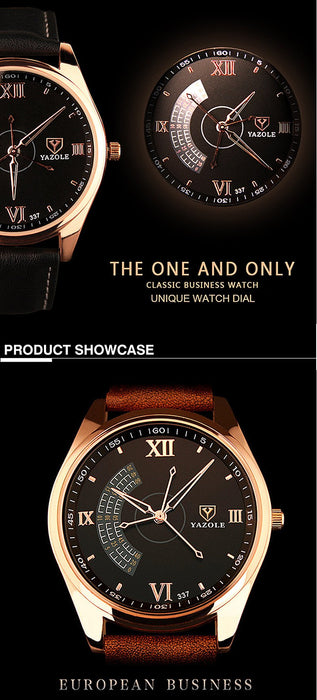 Yazole Watch Three Second Hands Version of High-end Business Designer Quartz Watches