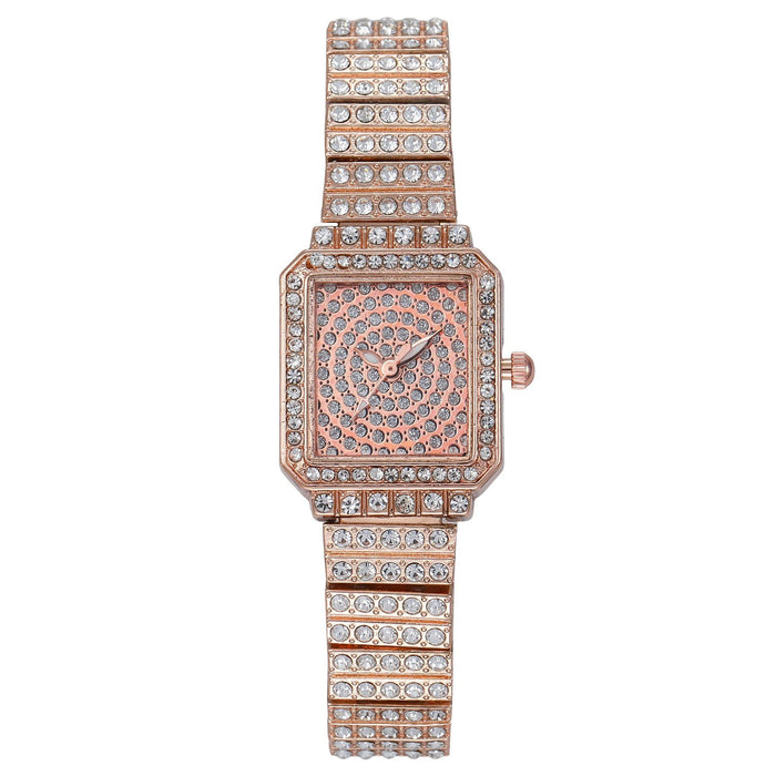 Women Watch Rhinestone Steel Quartz Fashion Wristwatch LLZ13883