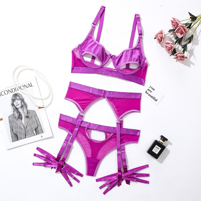 Sexy Lingerie Women Hollow Underwear Set