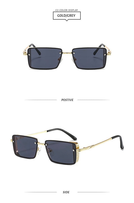 Metal small square Sunglasses