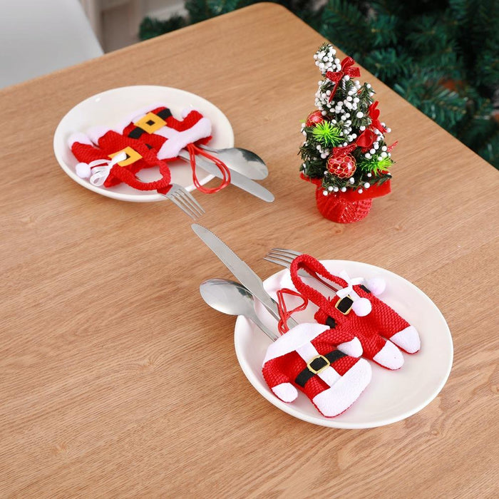 Christmas Desktop Decoration Clothing StyleTableware Cover