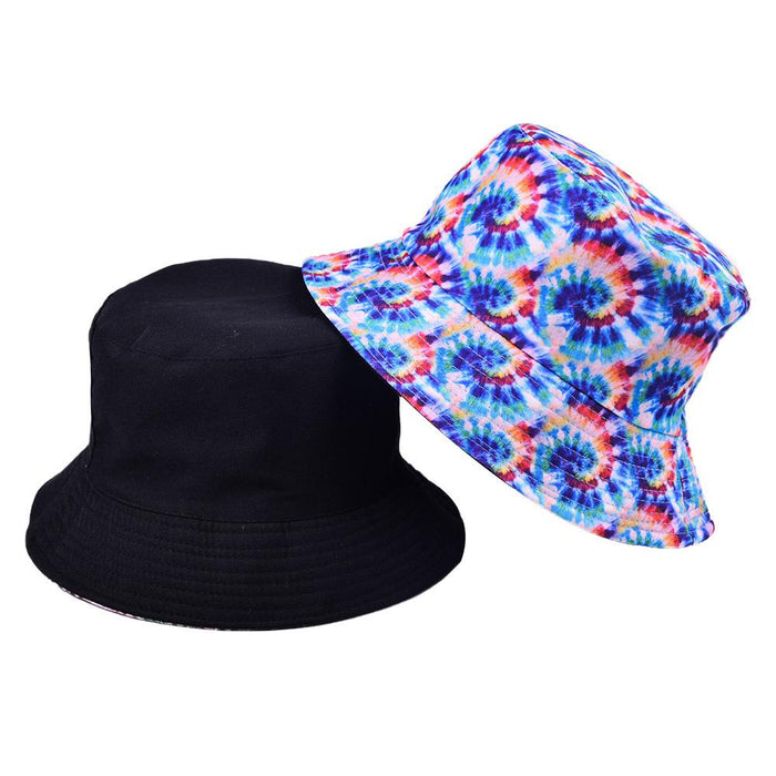 Multi-style Printed Fisherman Hat Outdoor Sun Hat Double-sided