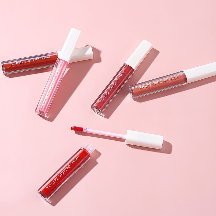 6-colour velvet lip gloss is not easy to stick to the cup