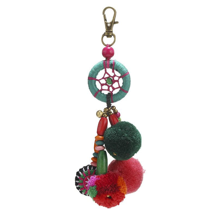 Bohemian Plush pendant bag car Keychains pendant