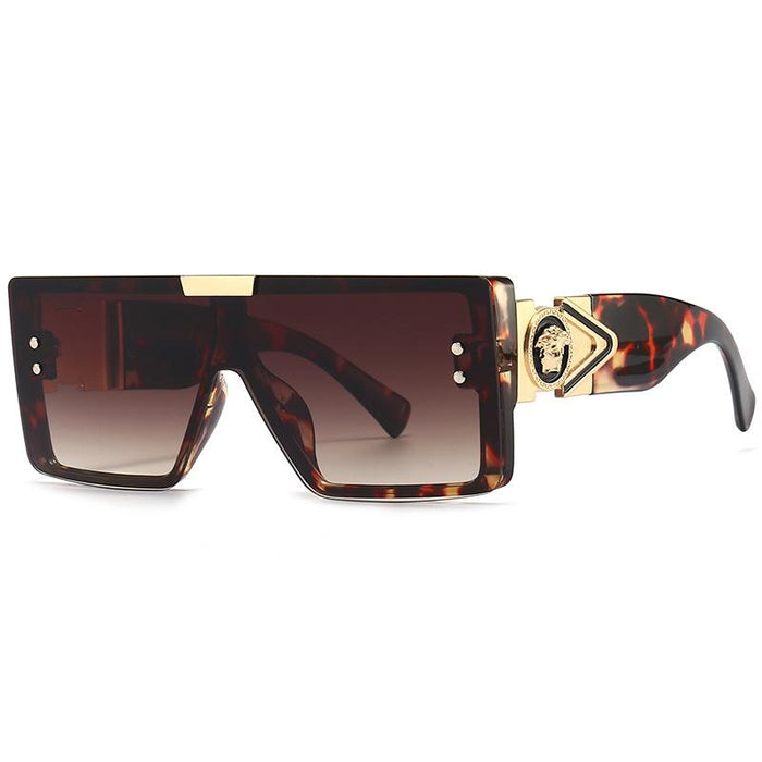 Large frame sunglasses frameless conjoined Sunglasses