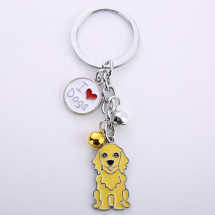 Creative Pet Dog Metal Keychain