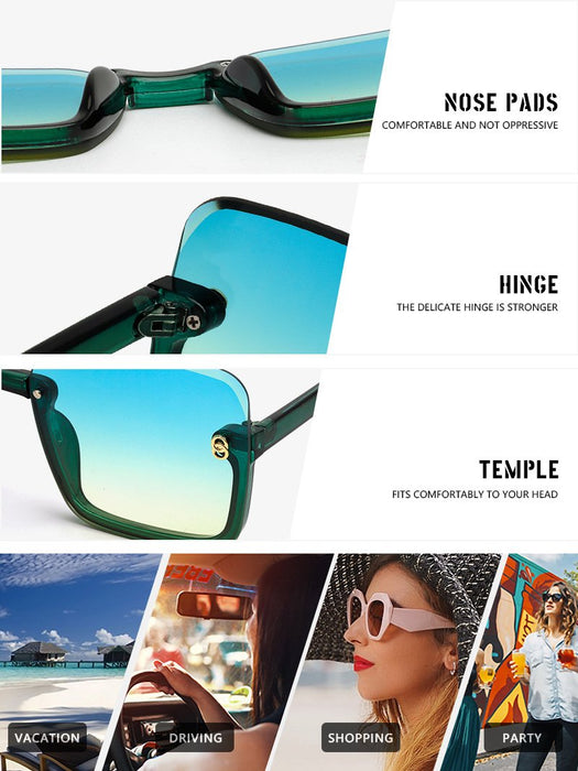 Half frame sunglasses and UV resistant Sunglasses