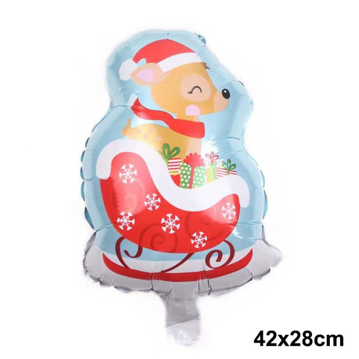 Christmas Foil Santa Claus Snowman Elk Balloons