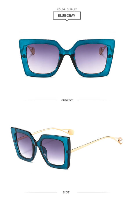 Box gradient pearl Sunglasses