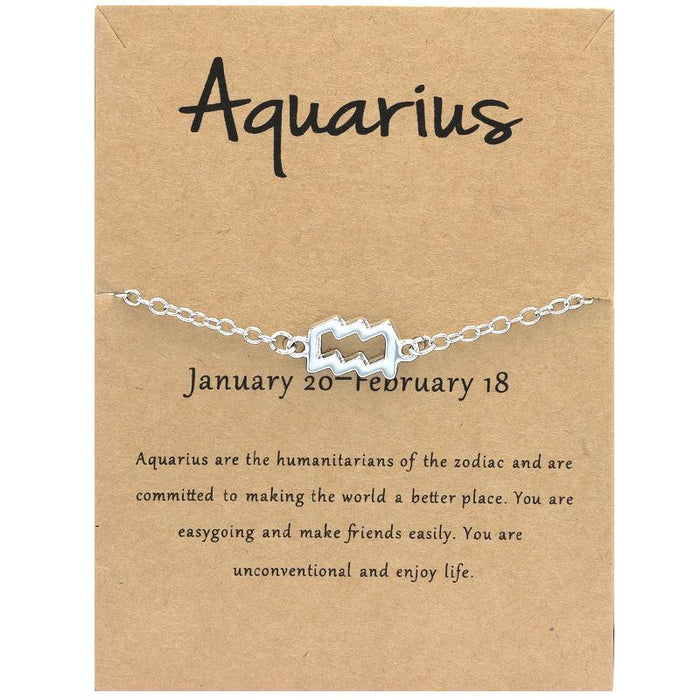 Twelve Constellations Bracelet Constellation Card Bracelet