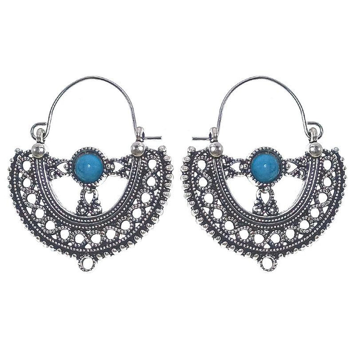 Ethnic Style Female Bohemian Court Style U-shaped Earrings Jewelry