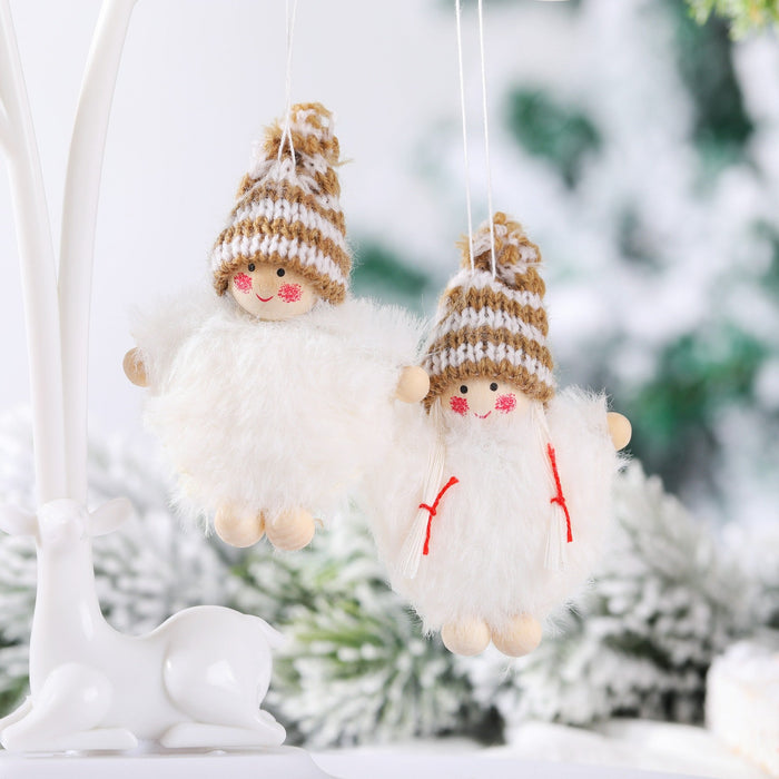 Christmas Decorations Wool Hat Doll Christmas Tree Ornaments