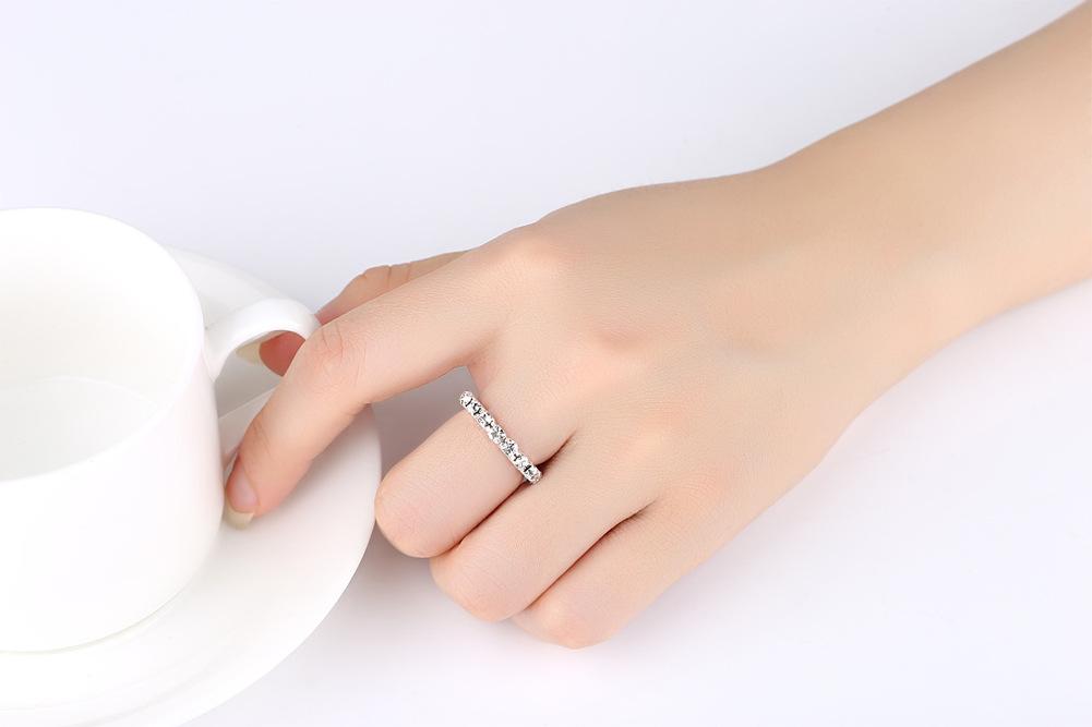 Rhinestone Elastic Ring