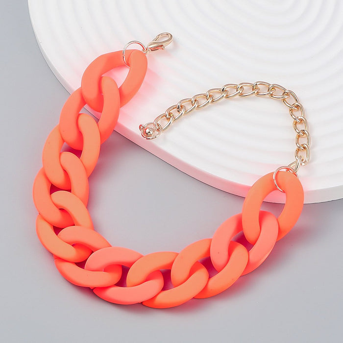 Women's Fashion Solid colour Hard Rubber Bracelet