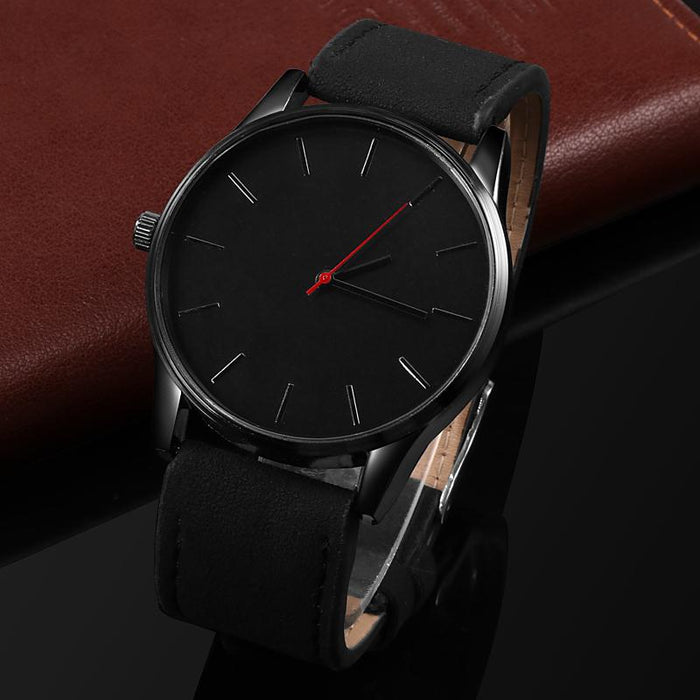 Men's Watch Fashion Leather Quartz Wristwatch