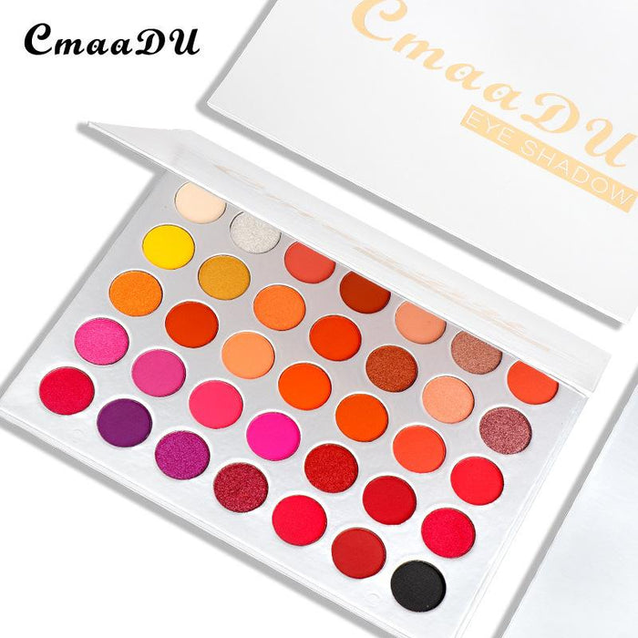 35 colour matte eye shadow disc waterproof flash