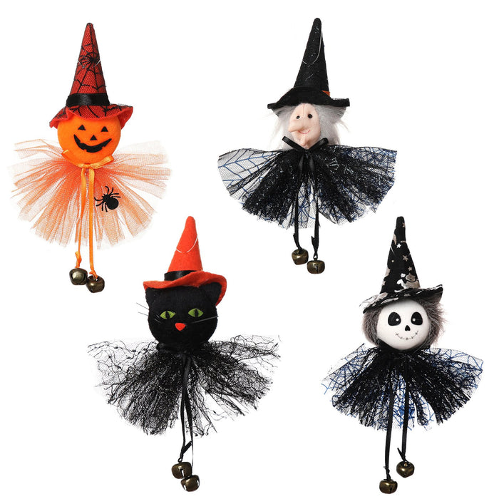 Halloween Party Bar Decorated Pumpkin Ghost Witch Black Cat Pendant