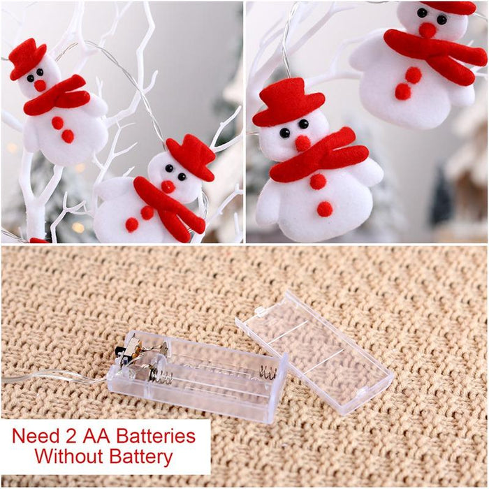 LED Snowman Christmas Tree LED Garland String Light