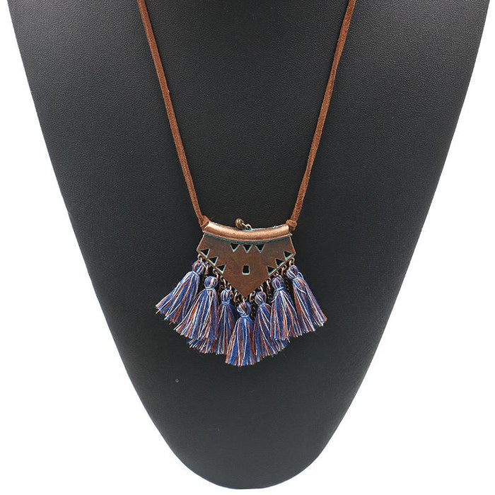 Fashion Tassel Pendant Necklace Women's Creative Chain Jewelry