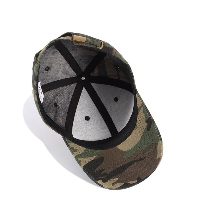 New Camouflage Solid colour Outdoor Baseball Cap Duck Tongue Cap