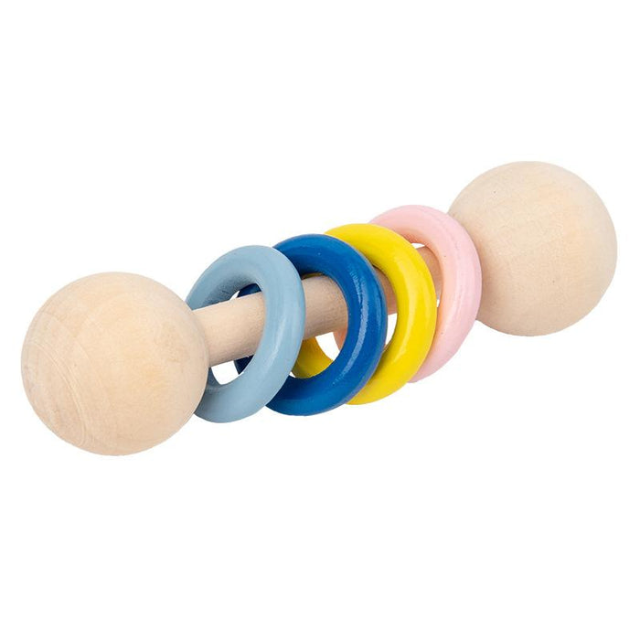 Children's Cartoon Wooden Rattle Grinding Stick Toy