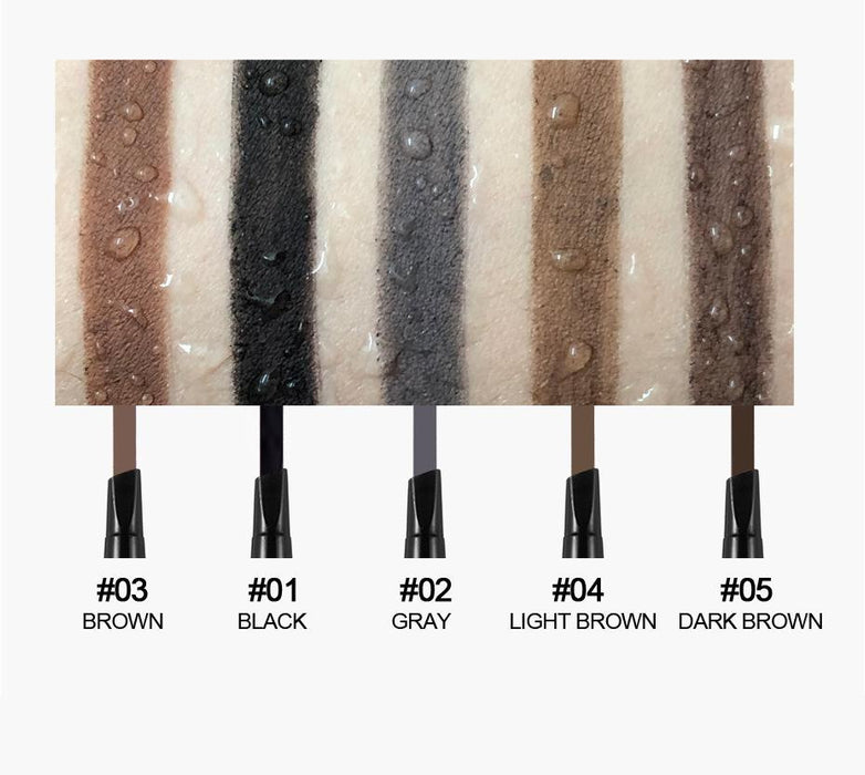 5-colour automatic rotary double head eyebrow pencil