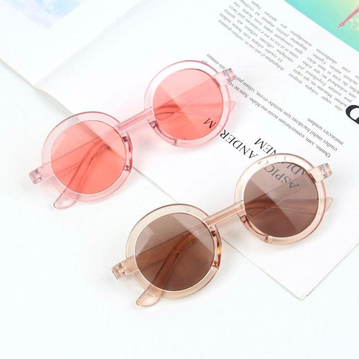 Children's Sunglasses New transparent colour matching glasses