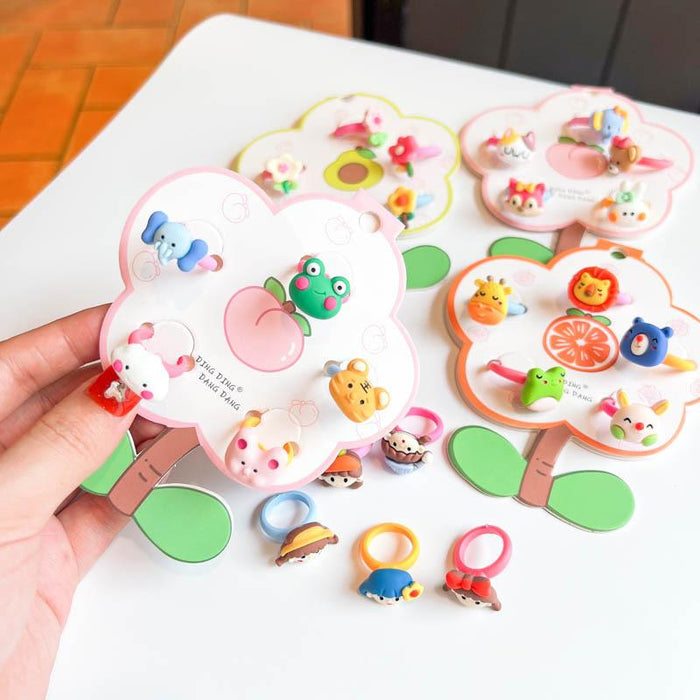 Children's hairpin cartoon mini hair circle