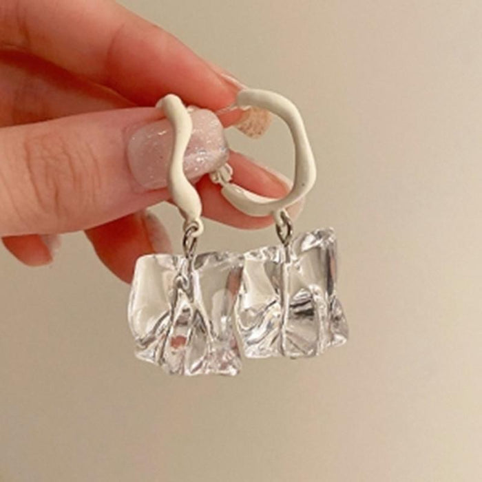 Irregular Transparent Acrylic Earrings