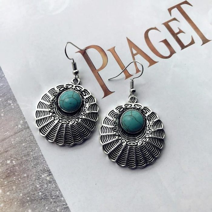 Bohemian Temperament Retro Natural stone Earrings