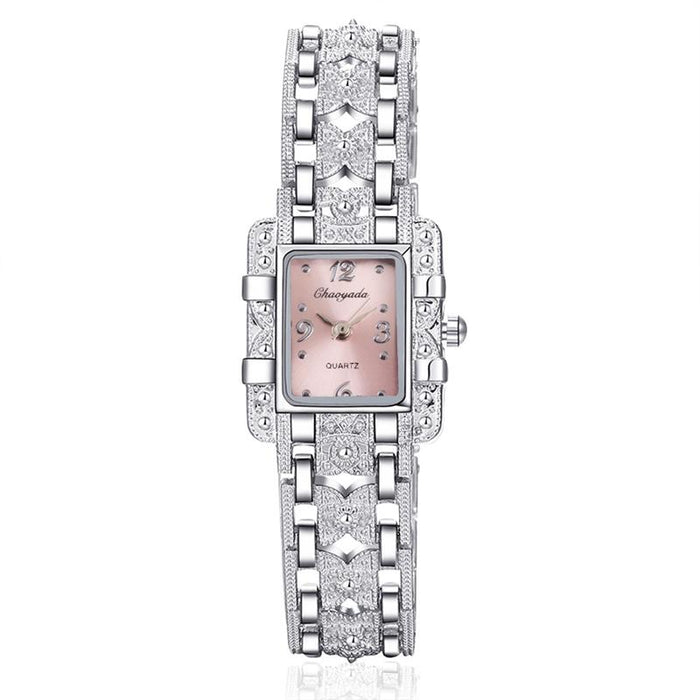 Women Wristwatch Fashion Luxury Stainless Steel New Quartz Mujer Ladies Bracelet Clock