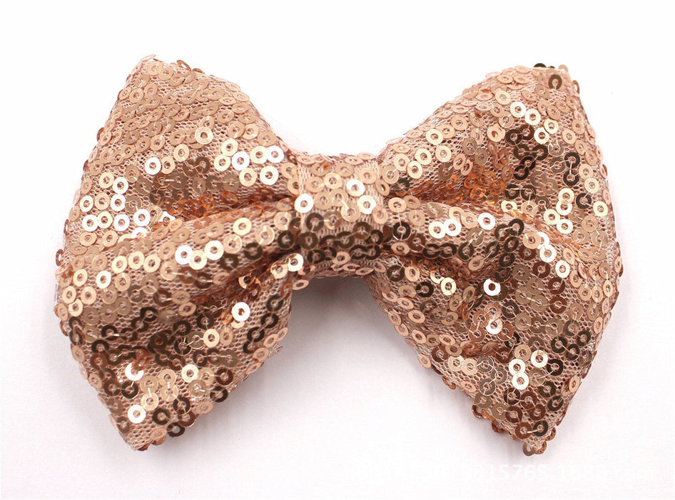 Sequin Bow Hair Clip