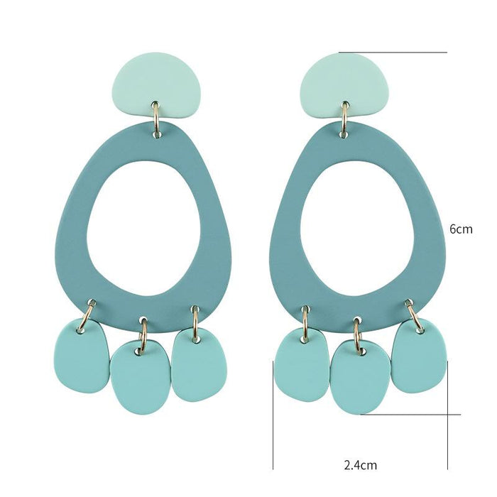 Macaron Fashion Acrylic Women's Earrings