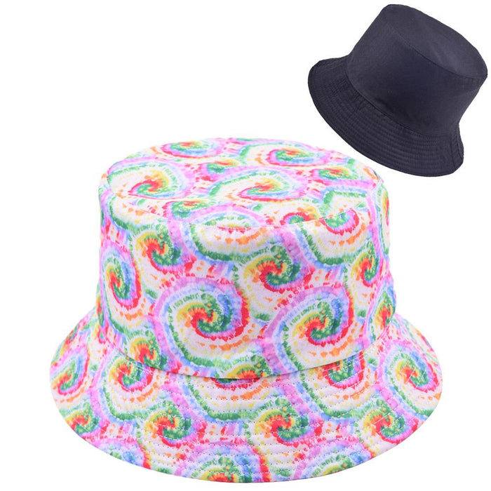 Multi-style Printed Fisherman Hat Outdoor Sun Hat Double-sided