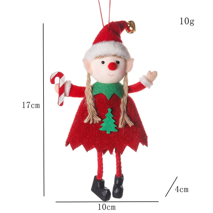 Christmas Pendant Cute Elf Doll Christmas Tree Decoration