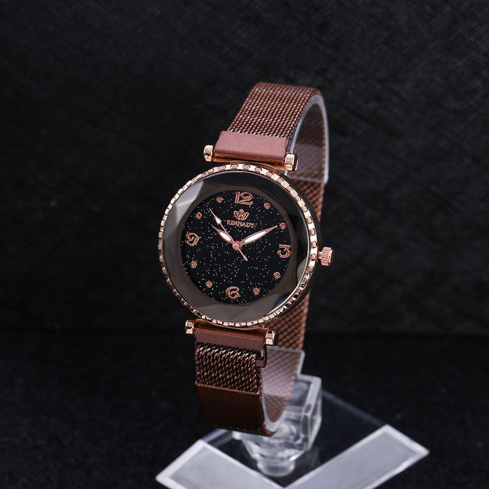 Fashion Simple Starry Sky Milan with Female Student Quartz Watch Llz22217