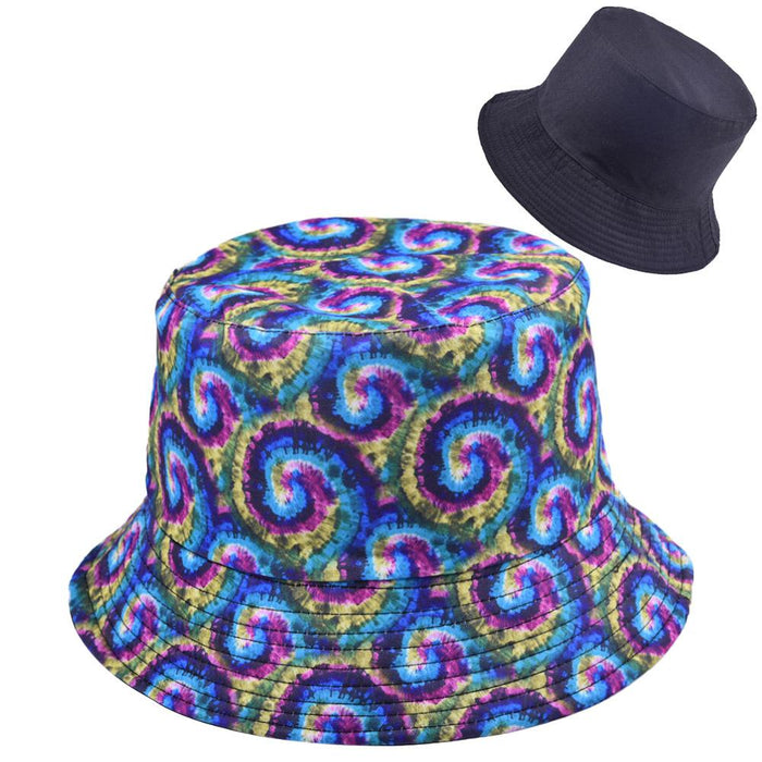 Multi-style Printed Fisherman Hat Outdoor Sun Hat Double-sided