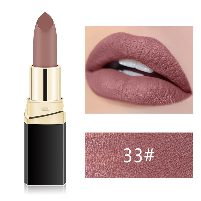 Matte fog face velvet lipstick is not easy to decolour black pipe lipstick.