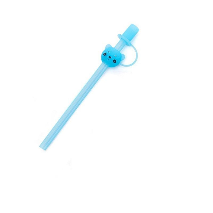 Children's Large Diameter Silicone Straw with Lid